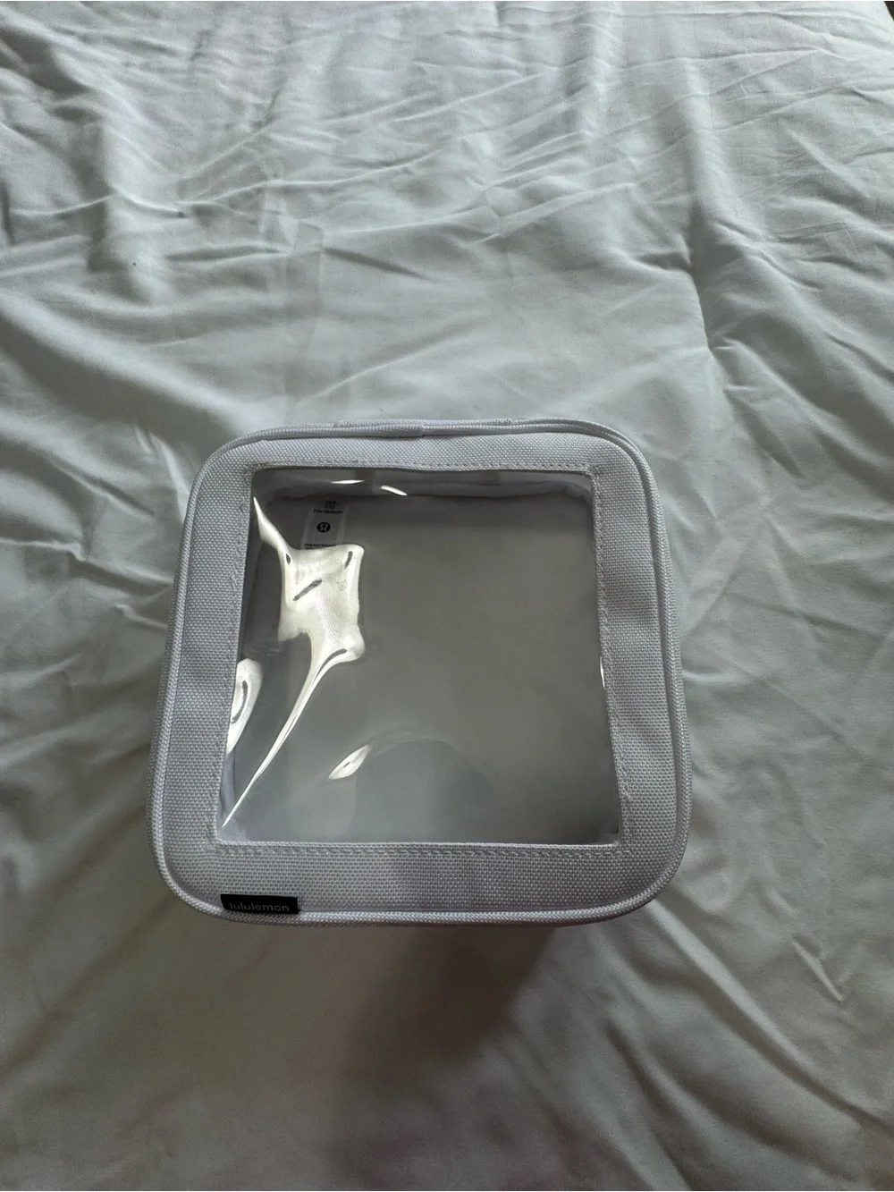 lululemon athletica Clear-Front White Cosmetic Pouch
